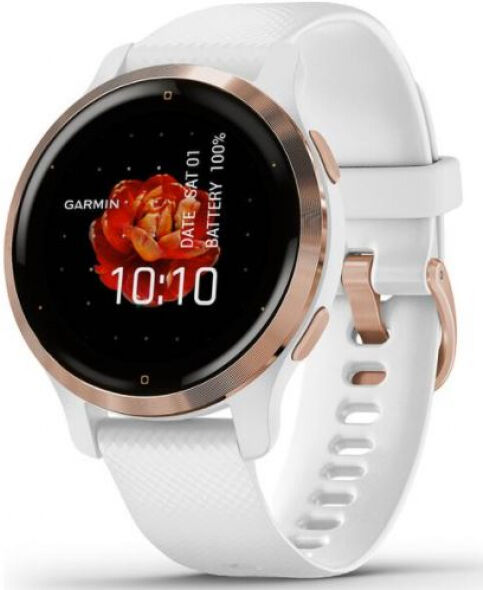 Garmin Venu 2 - Smartwatch - Rose Gold + White