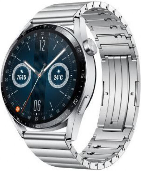 Huawei Watch GT3 - Smartwatch / 46mm - Edelstahlarmband/Edelstahl