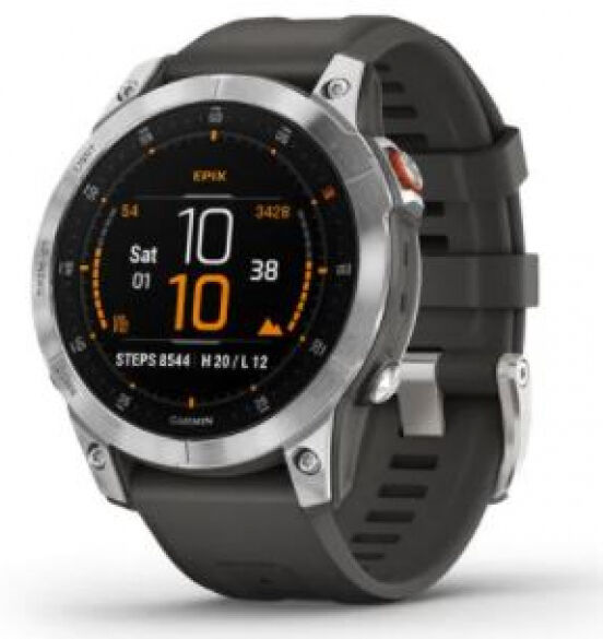 Garmin epix Gen 2 - Sportuhr / 22mm - slate/silver