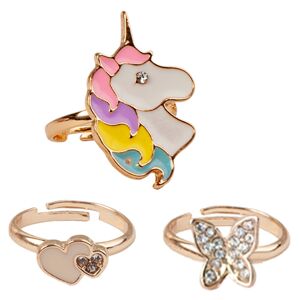 Divers CREATIVE EDUCATION Ringe Butterfly and Unicorn - 6er Set