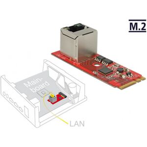 DeLock 62949 - Konverter M.2 Key A+E Stecker > 1 x RJ45 Gigabit LAN Port vertikal