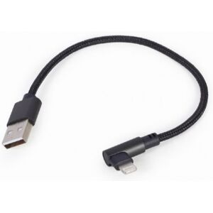 Gembird CC-USB2-AMLML-0.2M - Abgewinkeltes 8-poliges USB-Lade- und Datenkabel / Lightning - 0.2m