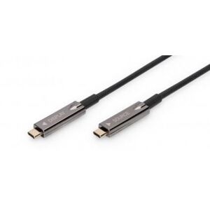 Digitus AK-330160-150-S - USB Type-C - USB Type-C AOC Hybrid FO cable 4K@60Hz USB 3.1 SPEC - 15m