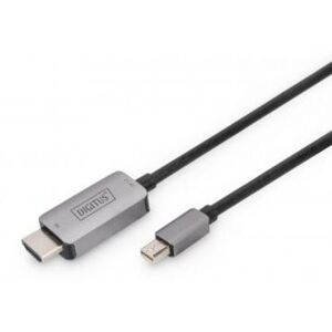 Digitus DB-340109-010-S - 8K Mini DisplayPort Adapterkabel, mini-DP - HDMI Typ A - 1m