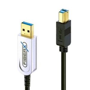 Divers FiberX USB 3.1-Kabel USB A - USB B 35 m