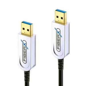 Divers FiberX USB 3.1-Kabel AOC USB A - USB A 50 m