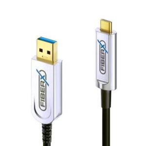 Divers FiberX USB 3.1-Kabel AOC USB A - USB C 40 m