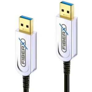 Divers FiberX USB 3.1-Kabel AOC USB A - USB A 40m