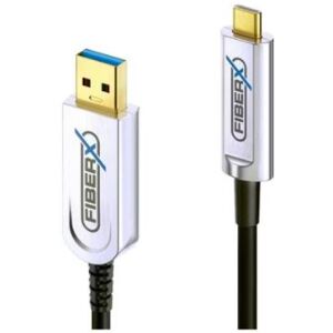 Divers FiberX USB 3.1-Kabel AOC USB A - USB C 25m