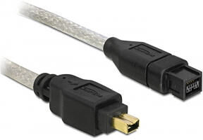 DeLock 82588 - FireWire Kabel 1.0m 9p/4p