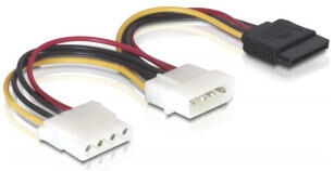 DeLock 60103 - Kabel Power SATA HDD > 2x 4pin Stecker/Buchse
