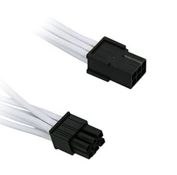BitFenix 6-Pin PCIe Verlängerung 45cm - sleeved white/black