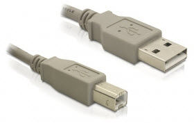 DeLock 82215 - Kabel USB 2.0 A-B upstream Stecker/Stecker 1.8 m
