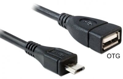 DeLock 83183 - Kabel USB micro-B Stecker > USB 2.0-A Buchse OTG 50 cm