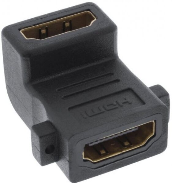 InLine HDMI Adapter flexibel - HDMI A Buchse/Buchse - gewinkelt