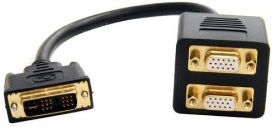 StarTech.com StarTech DVISPL1VV - DVI auf 2x VGA Splitter Kabel - DVI-I Dual VGA Y-Kabel - Stecker/Buchse