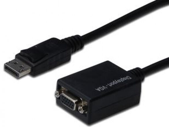 Digitus AK-340410-001-S - Adapterkabel Displayport zu VGA - 0.15m