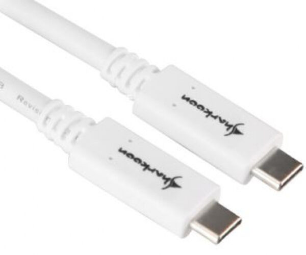 Sharkoon USB3.1 (Gen2) Kabel Stecker C -> C Weiss - 1m