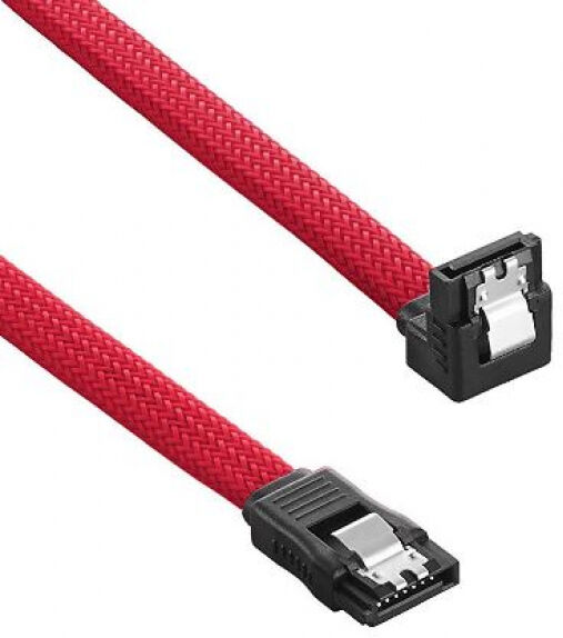 CableMod ModMesh Right Angle SATA 3 Cable 30cm - rot