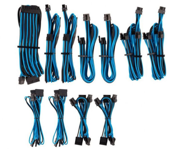 Corsair PSU Cable Kit Type 4 - Pro Kit - Gen4 - Blau/Schwarz