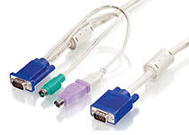 LevelOne Kabel zu el. Switchbox KVM-1630 und KVM-0830 (ACC-2101) / 1.8m