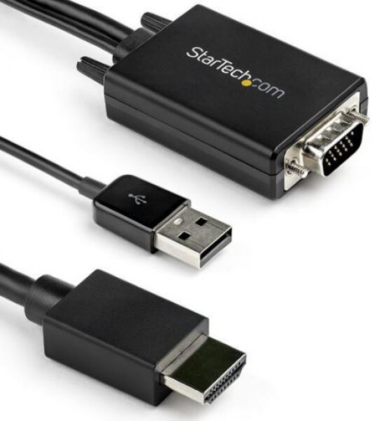 StarTech.com Startech VGA2HDMM3M - VGA auf HDMI Adapter mit USB-Audio - Adapterkabel aktiv - Stecker / Stecker - 3m