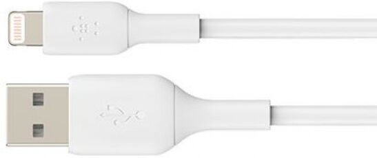 Belkin Lightning Lade/Sync Kabel 15cm, PVC, Weiss, mfi zertifiziert