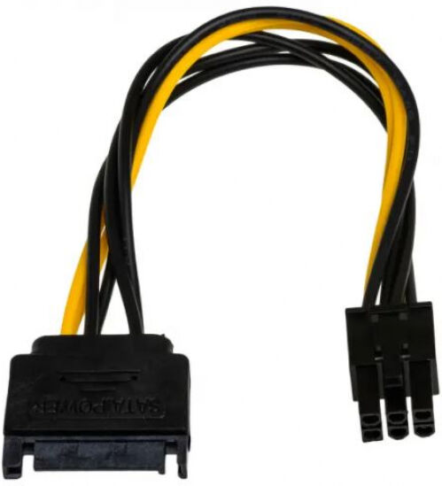 Akyga AK-CA-30 - SATA / PCI-Express 6-pin Kabel - 0.15m