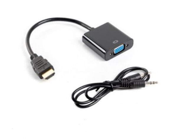 Lanberg AD-0017-BK - HDMI auf VGA + Audio Adapter