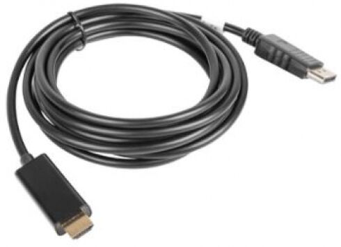 Lanberg CA-DPHD-10CC-0050-BK - Displayport 1.1 auf HDMI Kabel - 5m