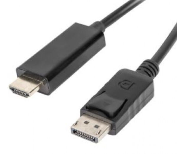 Lanberg CA-DPHD-10CC-0010-BK - Displayport 1.1 auf HDMI Kabel - 1m