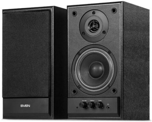 SVEN SPS-702 - 2.0 Lautsprecher / RCA / 46 Watt - Schwarz