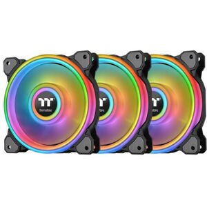 Thermaltake Thermaltae Riing Quad 14 RGB Radiator Fan TT Premium Edition Schwarz - 3er Pack