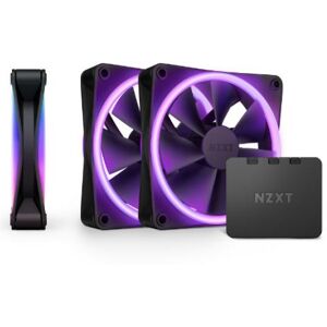 NZXT F120 RGB DUO, PWM, 120mm Gehäuselüfter - Schwarz - 3er Pack