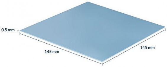 Arctic Thermal Pad - 6.0 W/mK / 145 x 145 x 0.5 mm - blau