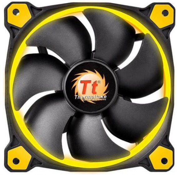 Thermaltake Riing LED Gelb - 120mm Gehäuselüfter