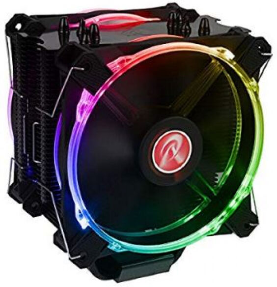 Raijintek Leto CPU-Kühler Schwarz - RGB-LED - 2x120mm