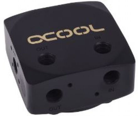 Alphacool Eisdecke D5 Messing-Top - deep black