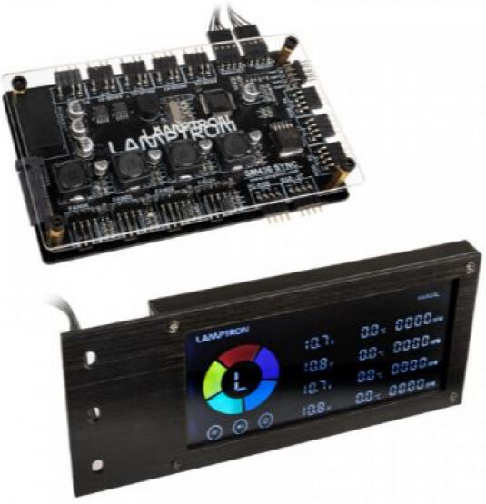 Lamptron SM436 Sync Edition PCI RGB-Lüfter und LED-Controller - schwarz