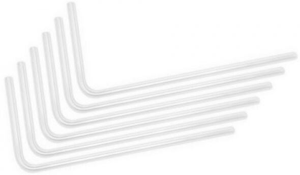 EK Water Blocks EK-Loop Hard Tube 12mm 0.8m Pre-Bent 90 Grad - Acrylic (6pcs)