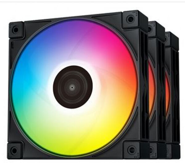 DeepCool FC120 - Performance-RGB-PWM-Lüfter / 120mm - Schwarz - 3er Pack