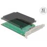 DeLock 90054 - PCI Express x16 Karte zu 4 x intern NVMe M.2 Key M mit Kühlkörper - Bifurcation