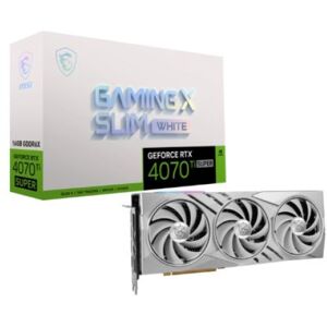 MSI GeForce RTX 4070 Ti SUPER 16G GAMING X SLIM WHITE - 16GB GDDR6X