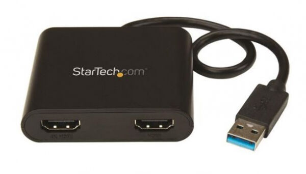 StarTech.com Startech USB32HD2 - USB auf Dual HDMI Adapter - 4K