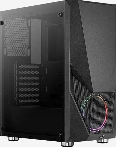 Aerocool Zauron Saturn - Midi-Tower Black / Glasfenster