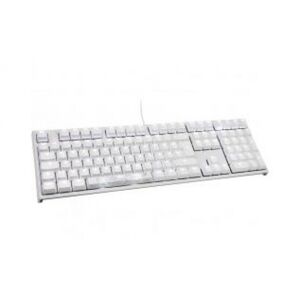 DuckyChannel Ducky ONE 2 White Edition PBT Gaming Tastatur / MX-Red / Weisse LED - Weiss - GER-Layout