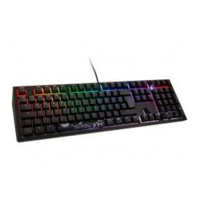 DuckyChannel Ducky Shine 7 PBT Gaming Tastatur / MX-Blue / RGB LED - blackout - GER-Layout