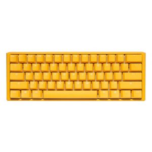 DuckyChannel Ducky One 3 Yellow Mini Gaming Tastatur - RGB LED / MX-Clear Switches - GER-Layout
