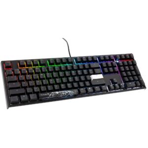 DuckyChannel Ducky ONE 2 Backlit PBT Gaming Tastatur, MX-Speed-Silver, RGB LED - schwarz (US)