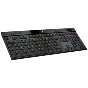 Corsair K100 RGB AIR Wireless Ultra-Thin Mechanical Gaming Keyboard, Cherry ULP Tactile - schwarz, GER-Layout